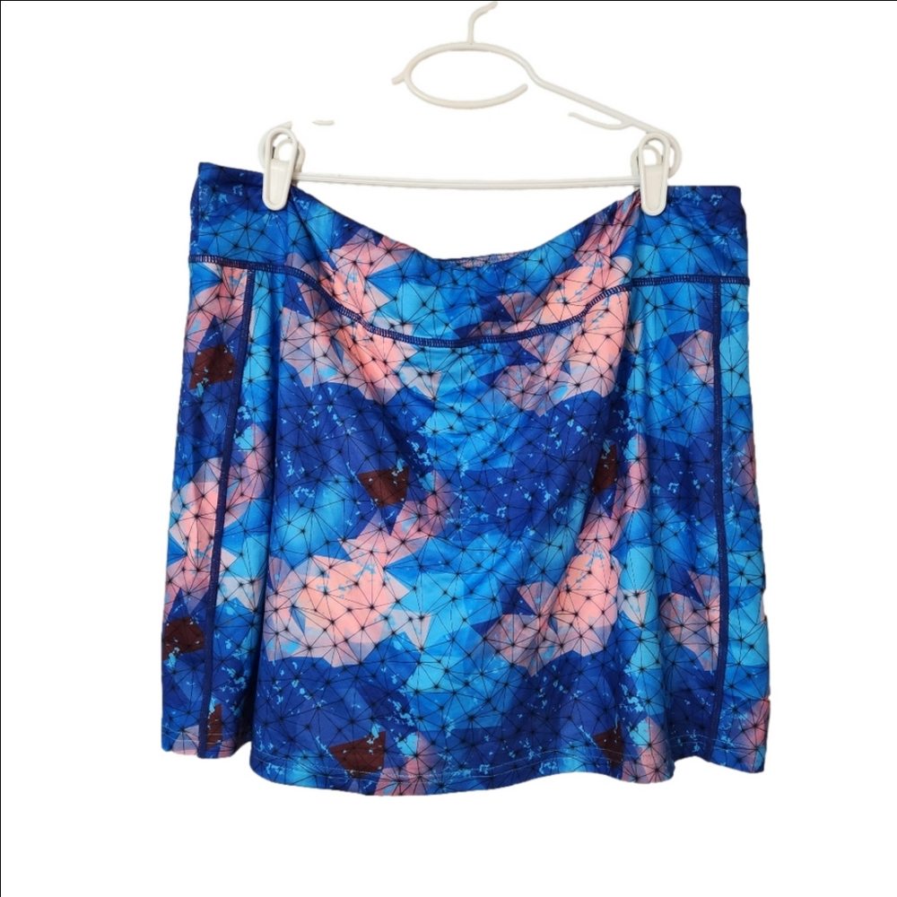 3/$25 Athletic skort size 2X NWT blue print Breathable shorts amazon BlevonH